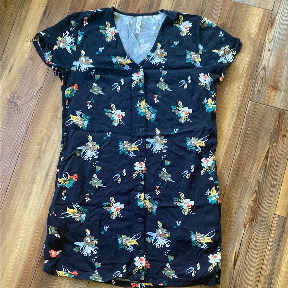 Floral Button-Down Dress